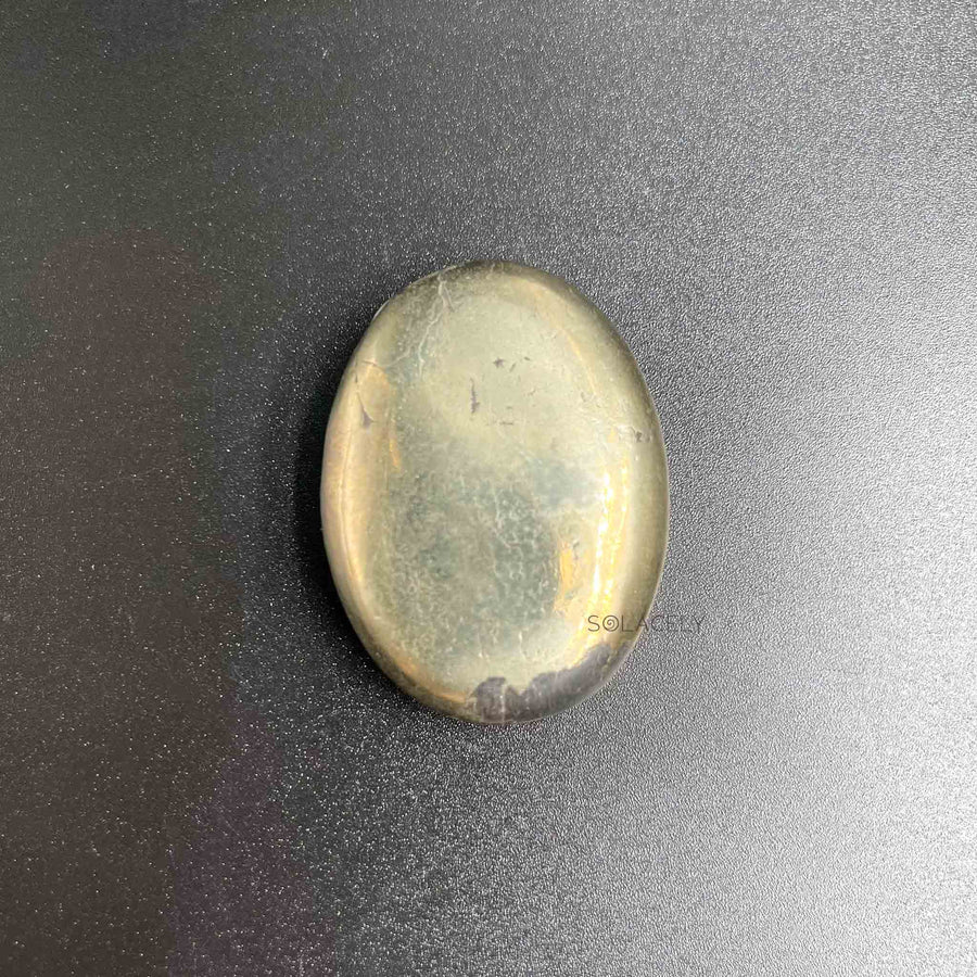 polished pyrite stone
