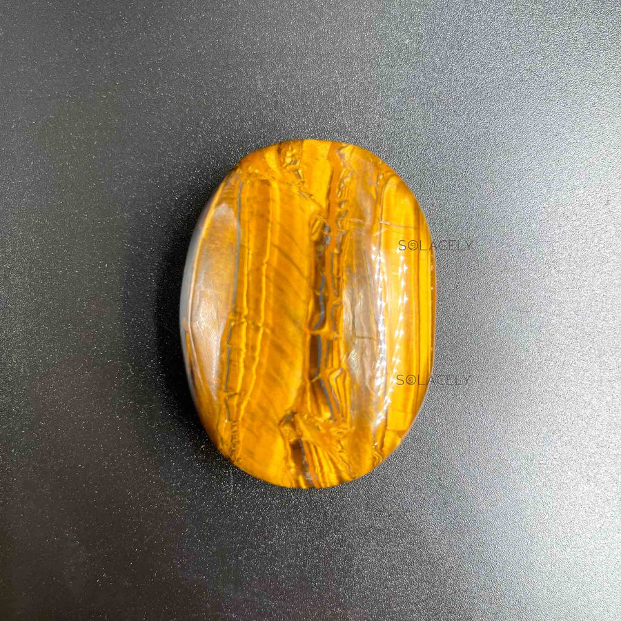 polished tigers eye crystal