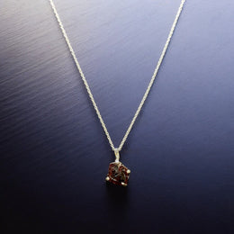 premium raw red garnet sterling silver necklace for luxurious wear