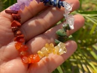 Seven Chakra Chip Bracelet