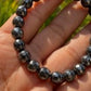 Hematite Faceted Bracelet -  8mm