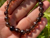 Smoky Quartz Bracelet Faceted Beads