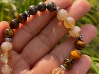 Solar Plexus Chakra Crystal Bracelet
