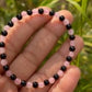 Rose Quartz and Garnet Bracelet - 4mm Beads for love