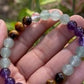 Study Bracelet- Amethyst, Green Aventurine, Tiger's Eye, and Clear Quartz