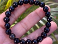 Black Obsidian Faceted Bracelet