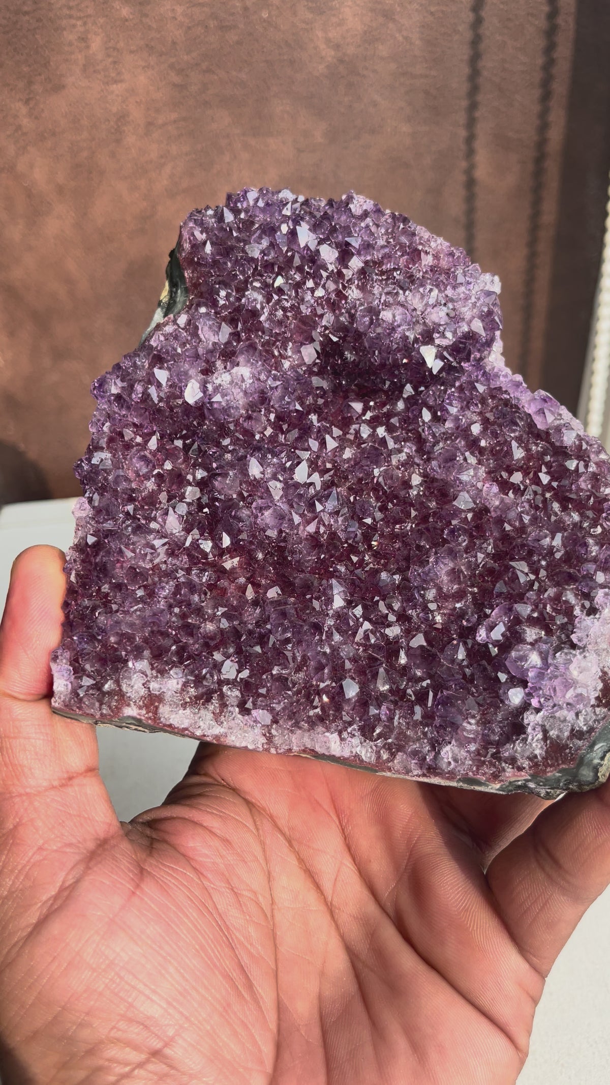 Brazilian Amethyst Geode (813 g)