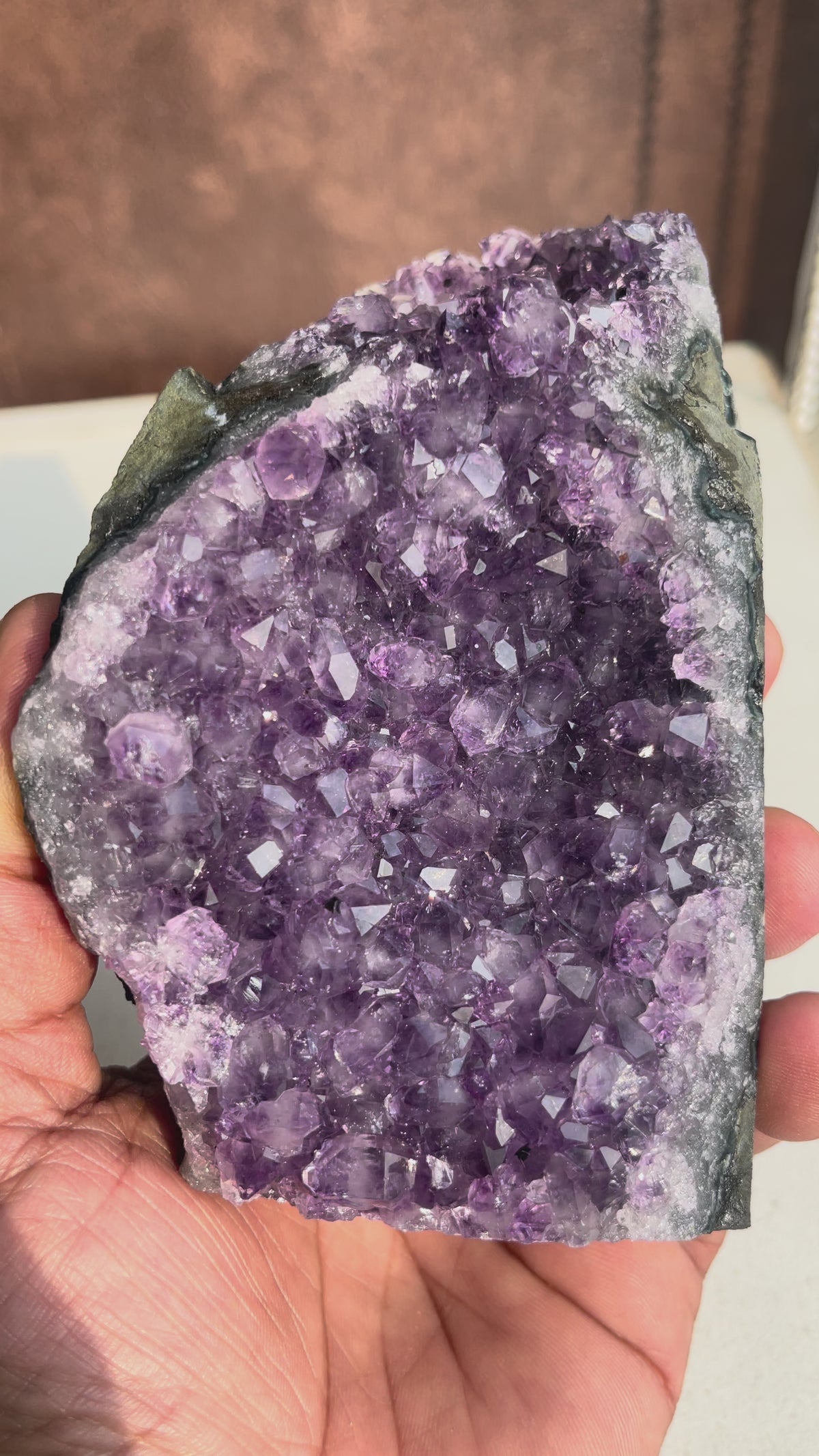 Brazilian Amethyst Geode (895 g)