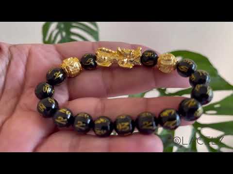 black obsidian wealth bracelet