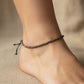 Faceted Pyrite Anklet - 2mm Beads