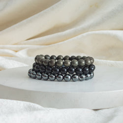 negativity bracelet 8mm set