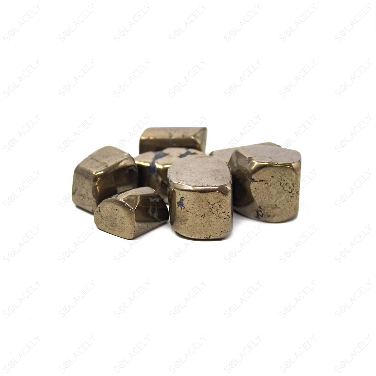 tumbled pyrite stone