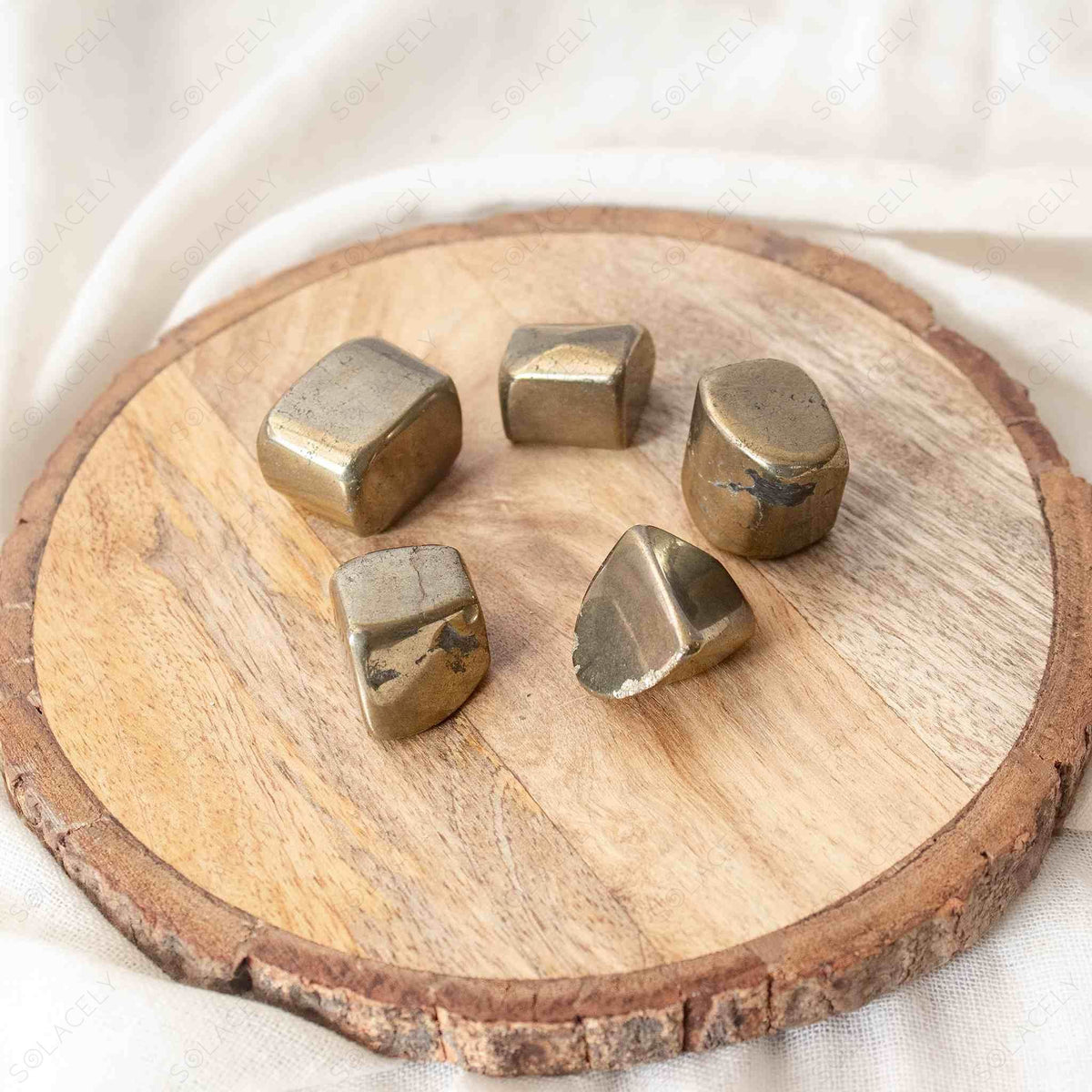 pyrite palm stone