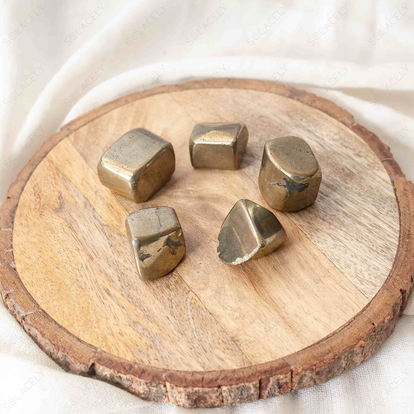 pyrite palm stone