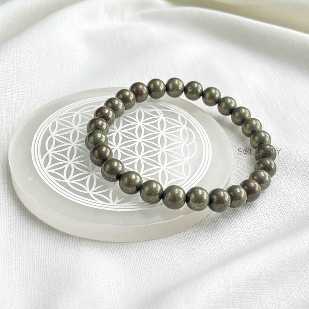 Crystal Bracelet with Selenite Charging Plate