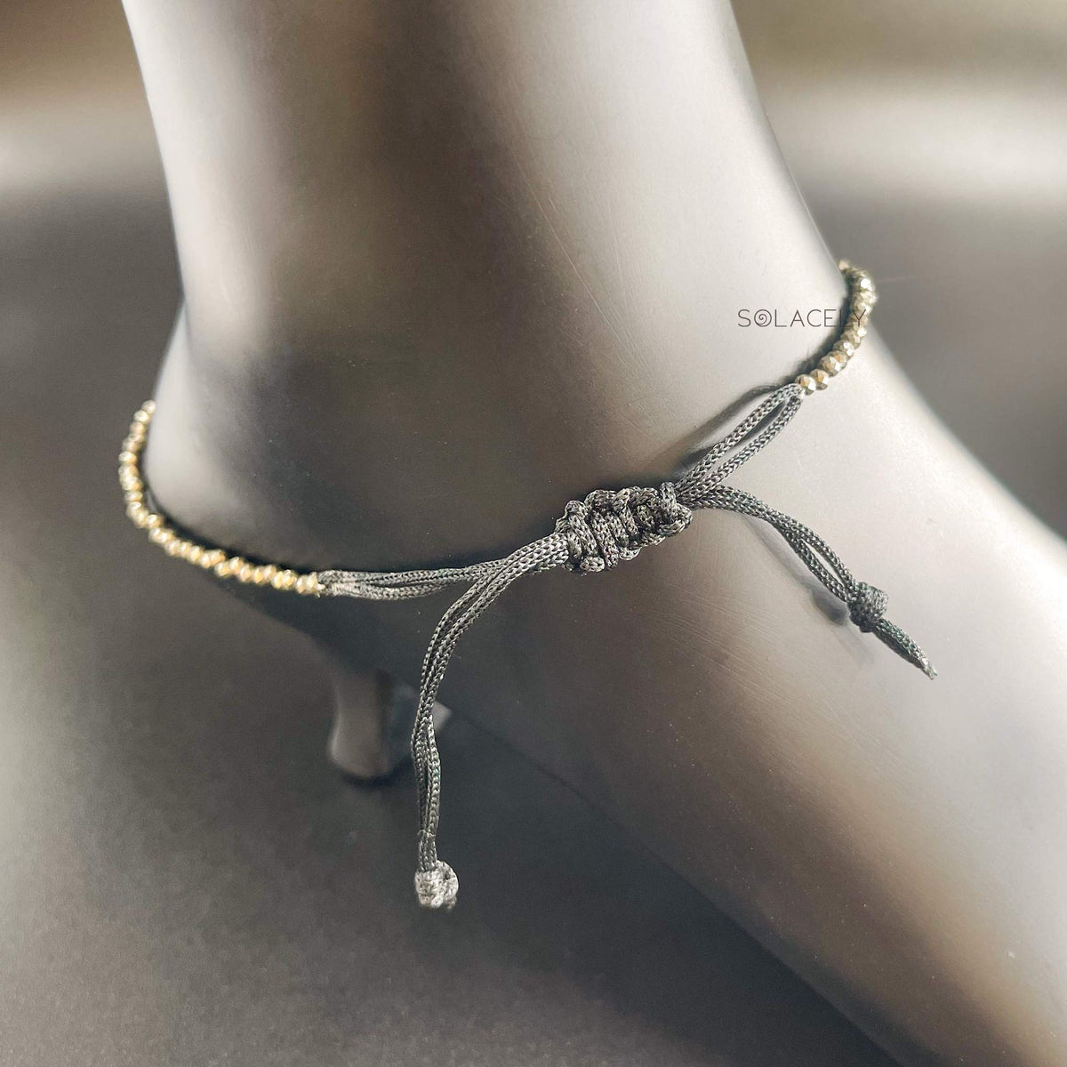 Faceted Pyrite Anklet