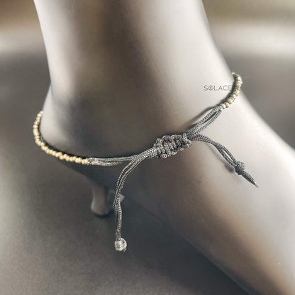 Faceted Pyrite Anklet