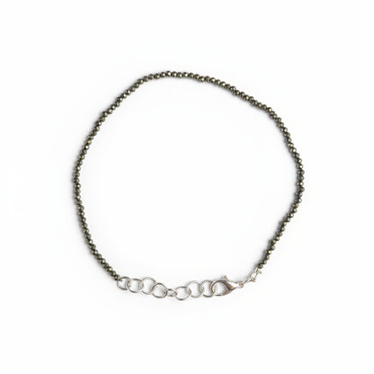 Faceted Pyrite Anklet