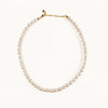 Quiet grace pearl necklace