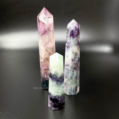 Rainbow Crystal fluorite tower