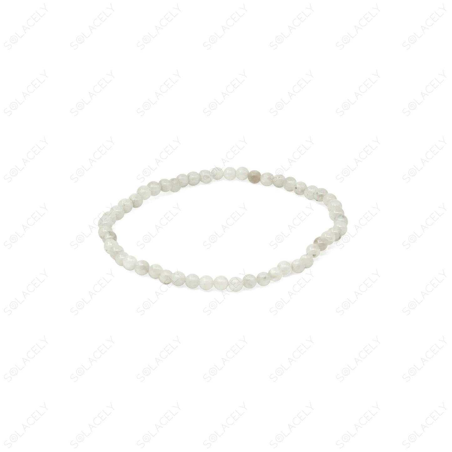 4mm beads rainbow moonstone bracelet
