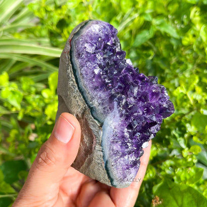 Raw Brazilian amethyst crystal
