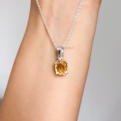 Raw Citrine Healing Necklace