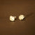 raw moonstone and sterling silver earrings