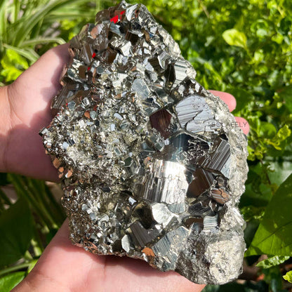 Raw pyrite crystal