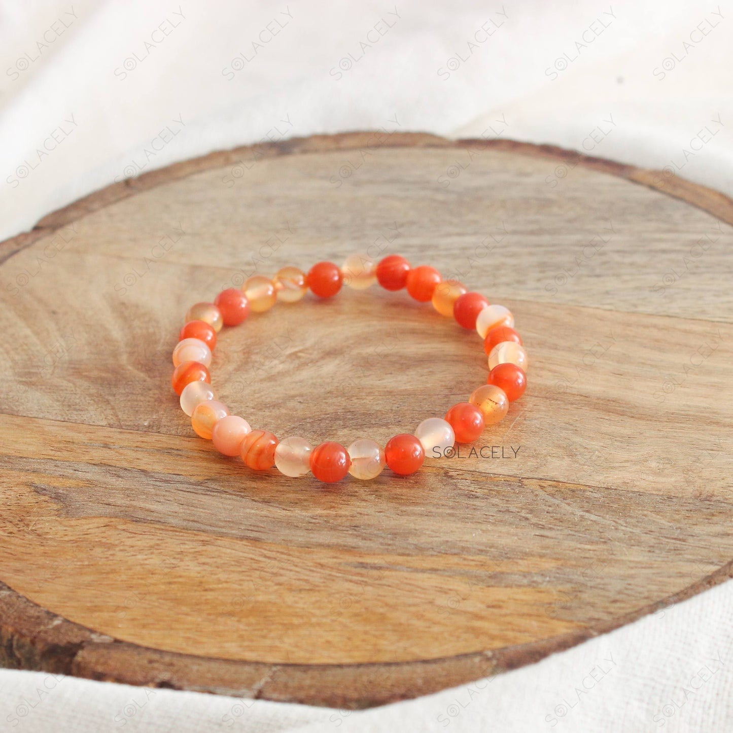6mm Carnelian crystal bracelet