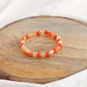 6mm Carnelian crystal bracelet