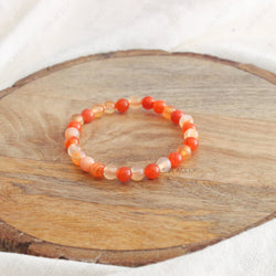 6mm Carnelian crystal bracelet