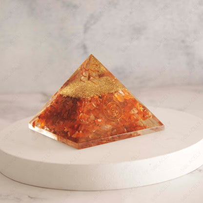 Carnelian Pyramid for Courage