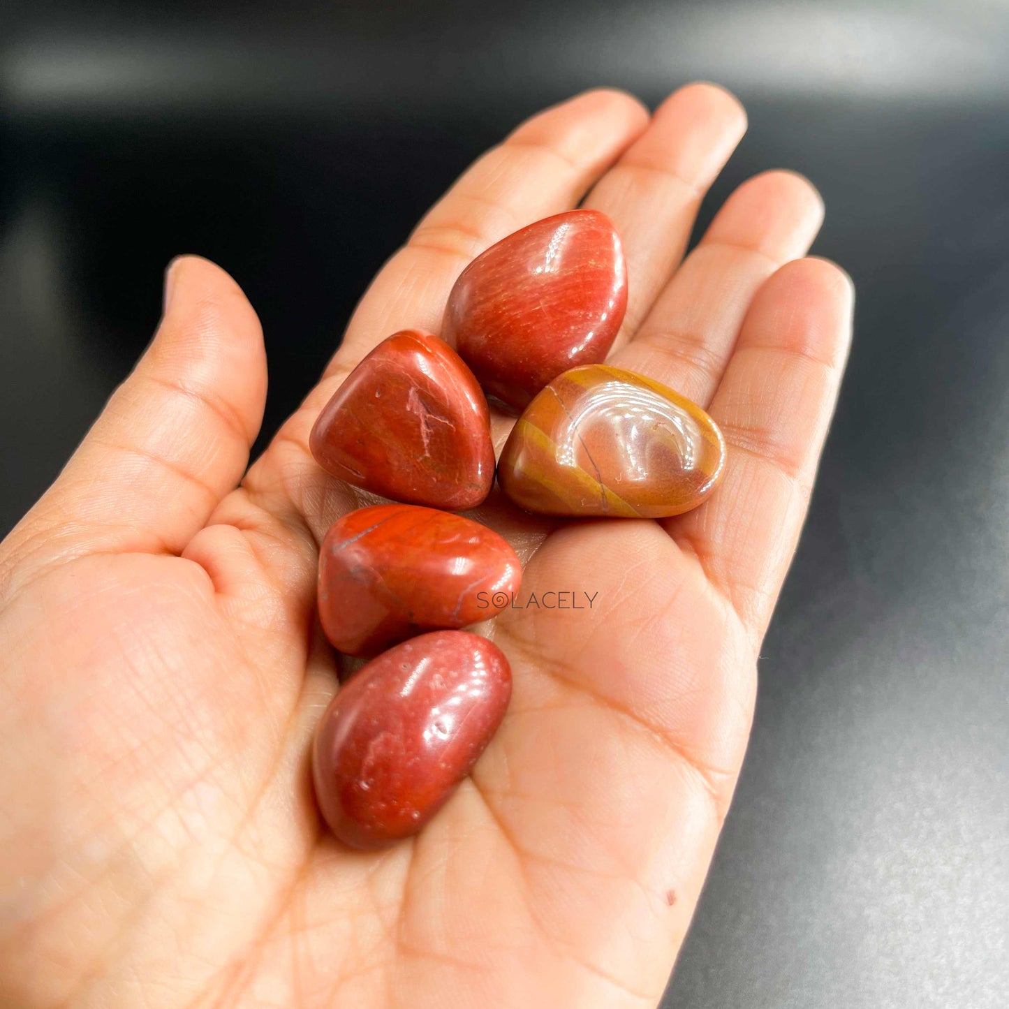 Red jasper grounding crystal