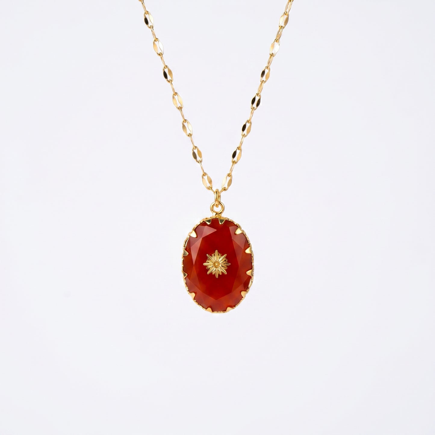North Star Red Agate Necklace