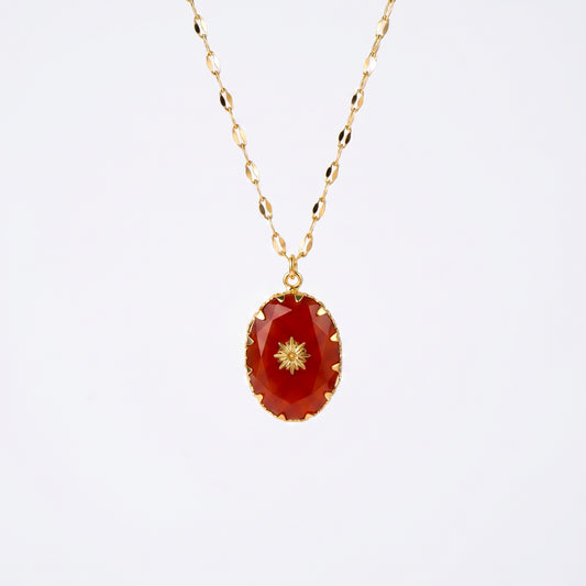 North Star Red Agate Necklace