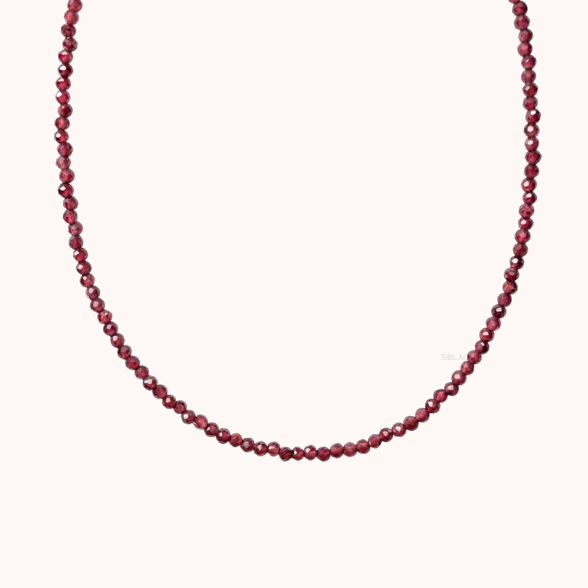 Rhodolite authentic gemstone necklace