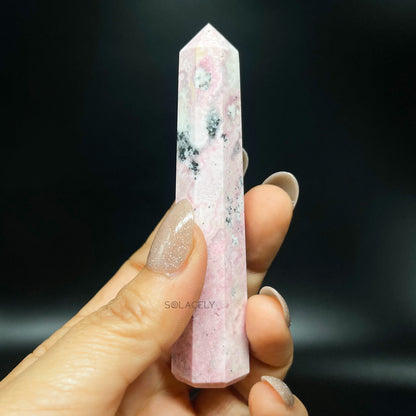 Rhodonite polished tower