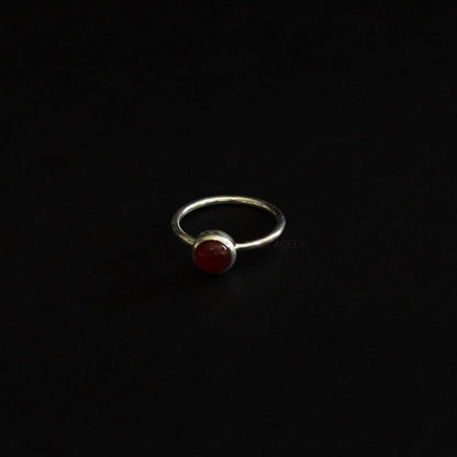 ring carnelian and sterling silver
