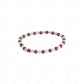 rose quartz and garnet 4mm beads