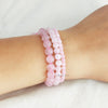 rose quartz bead bracelets