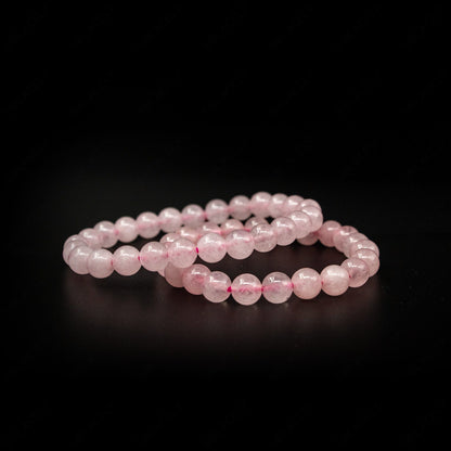 rose quartz healing crystal bracelet