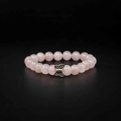 Rose Quatz Bracelet with Charm
