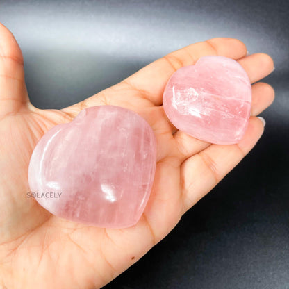 Rose Quartz Heart Stone