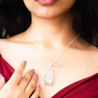 rose quartz pendant for love