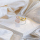 rose quartz ring