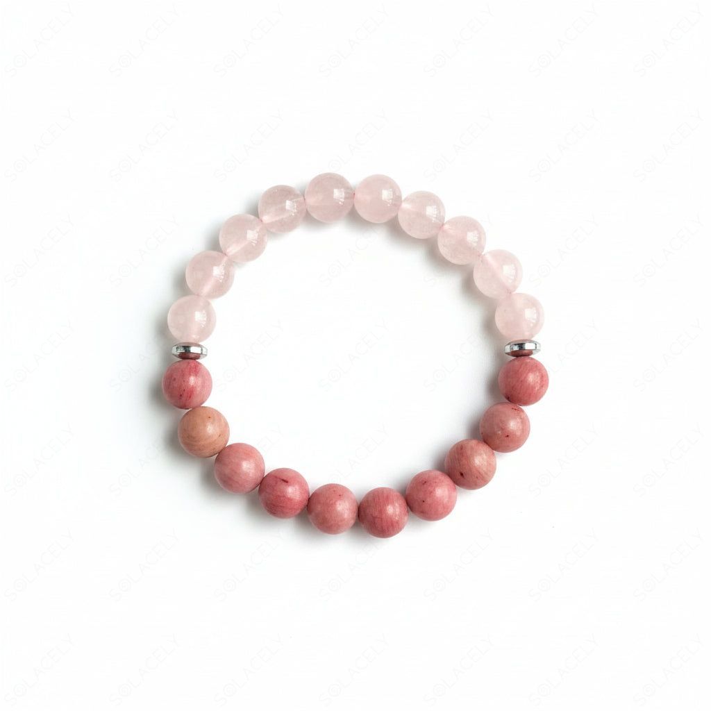 Rose Quartz & Rhodochrosite Bracelet