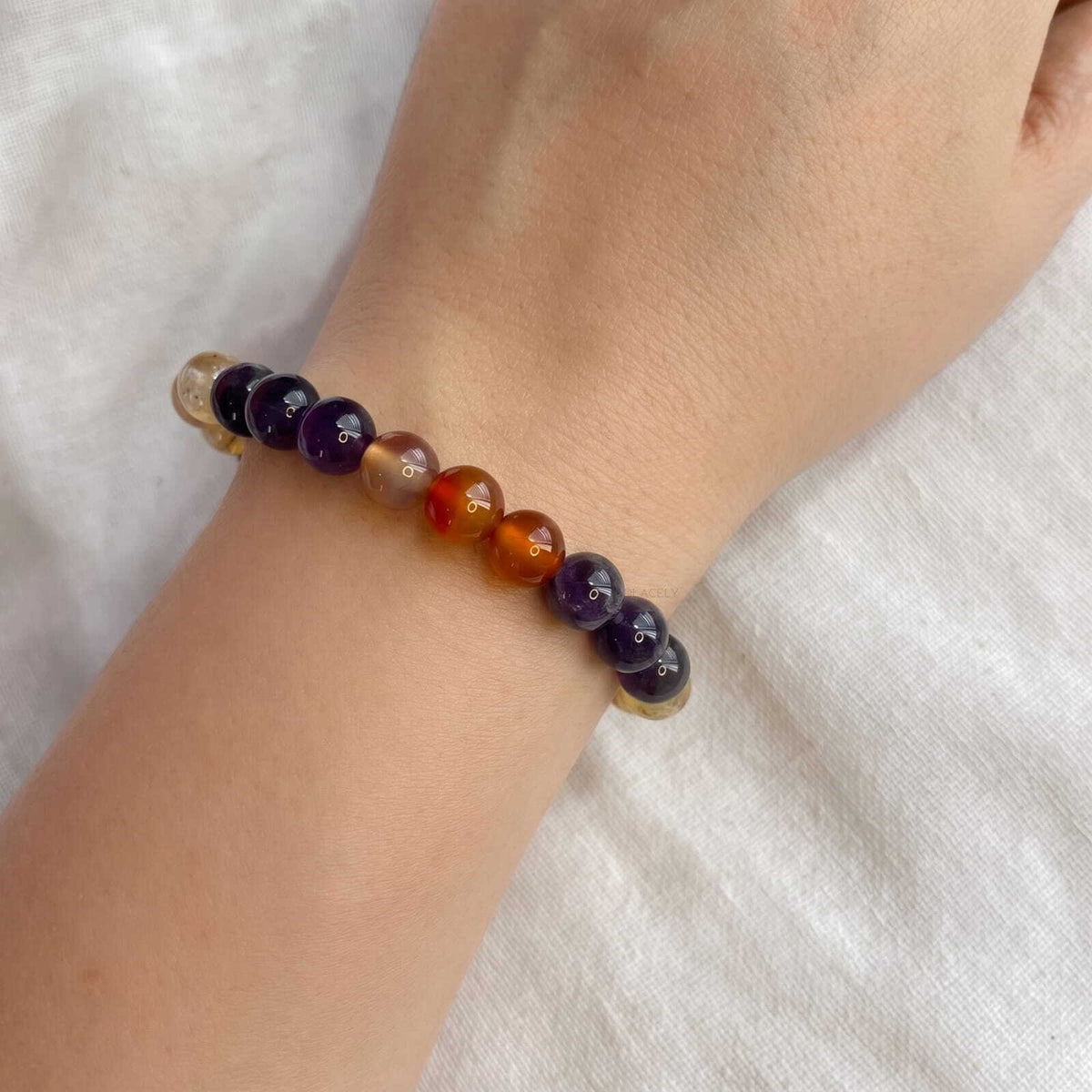Ruling number 9 gemstone bracelet