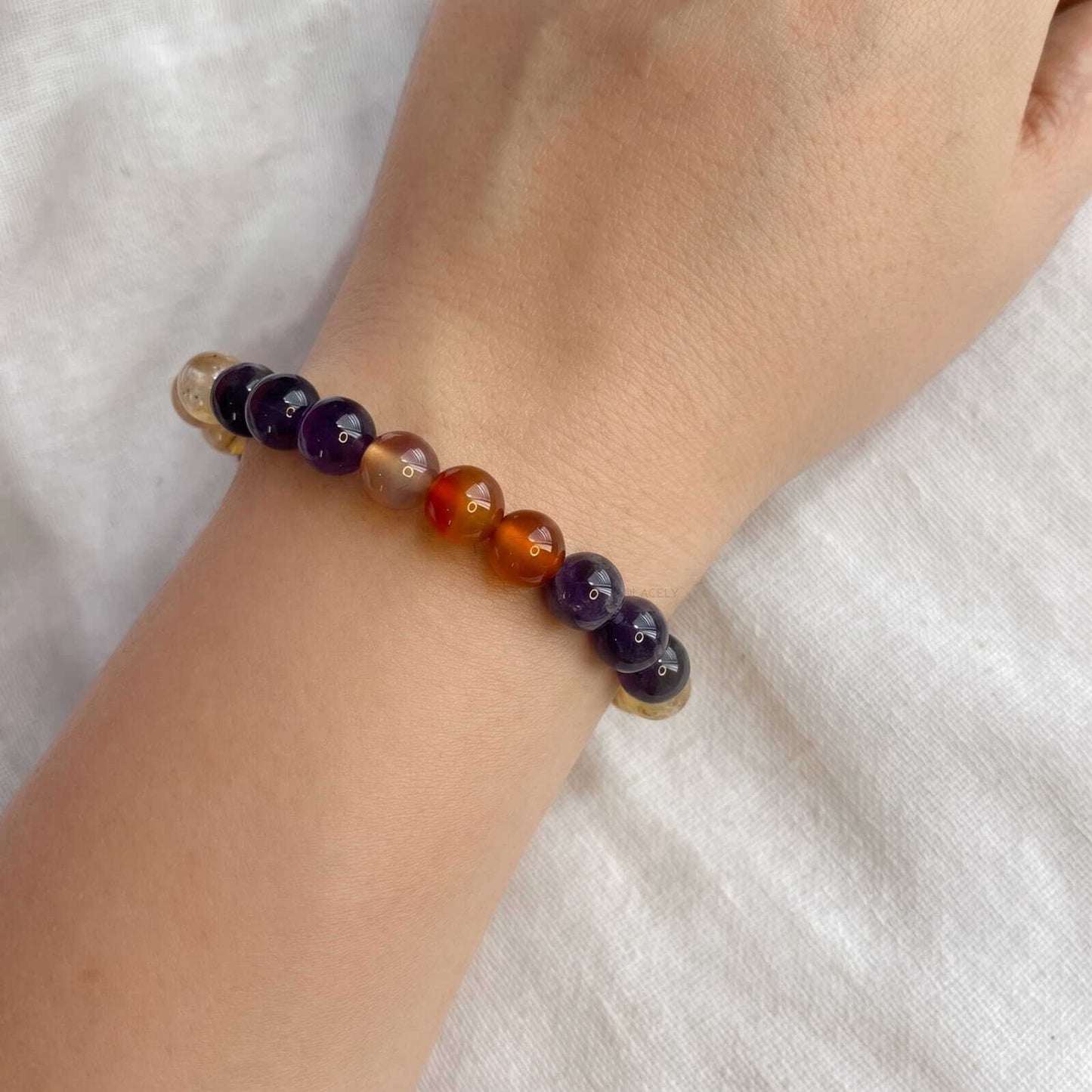 Ruling number 9 gemstone bracelet