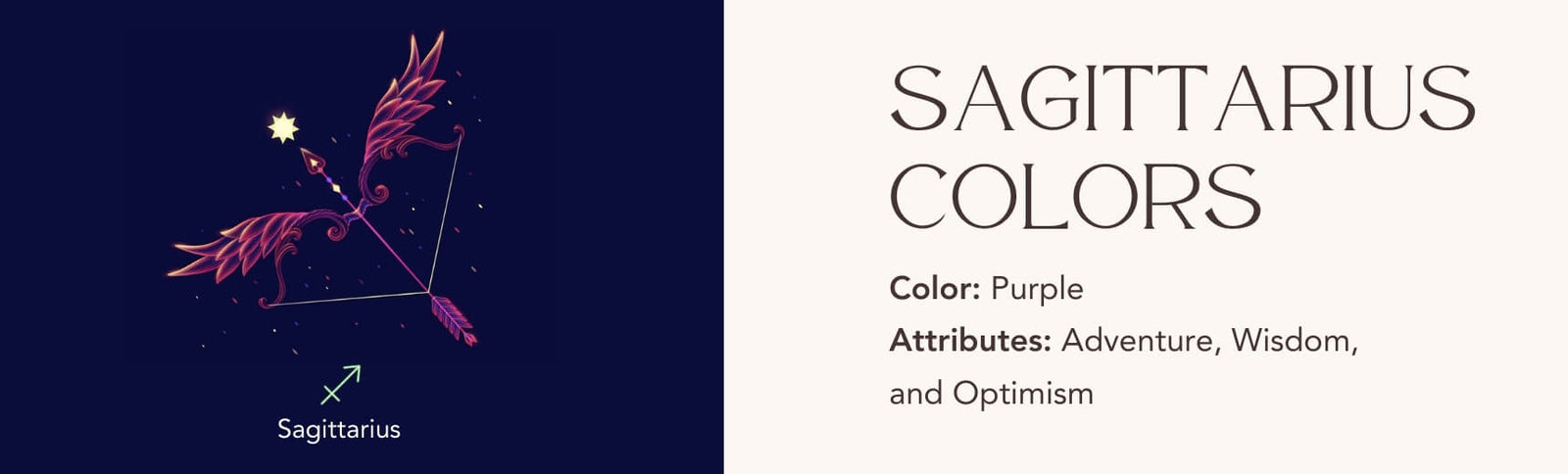 sagittarius colors banner image
